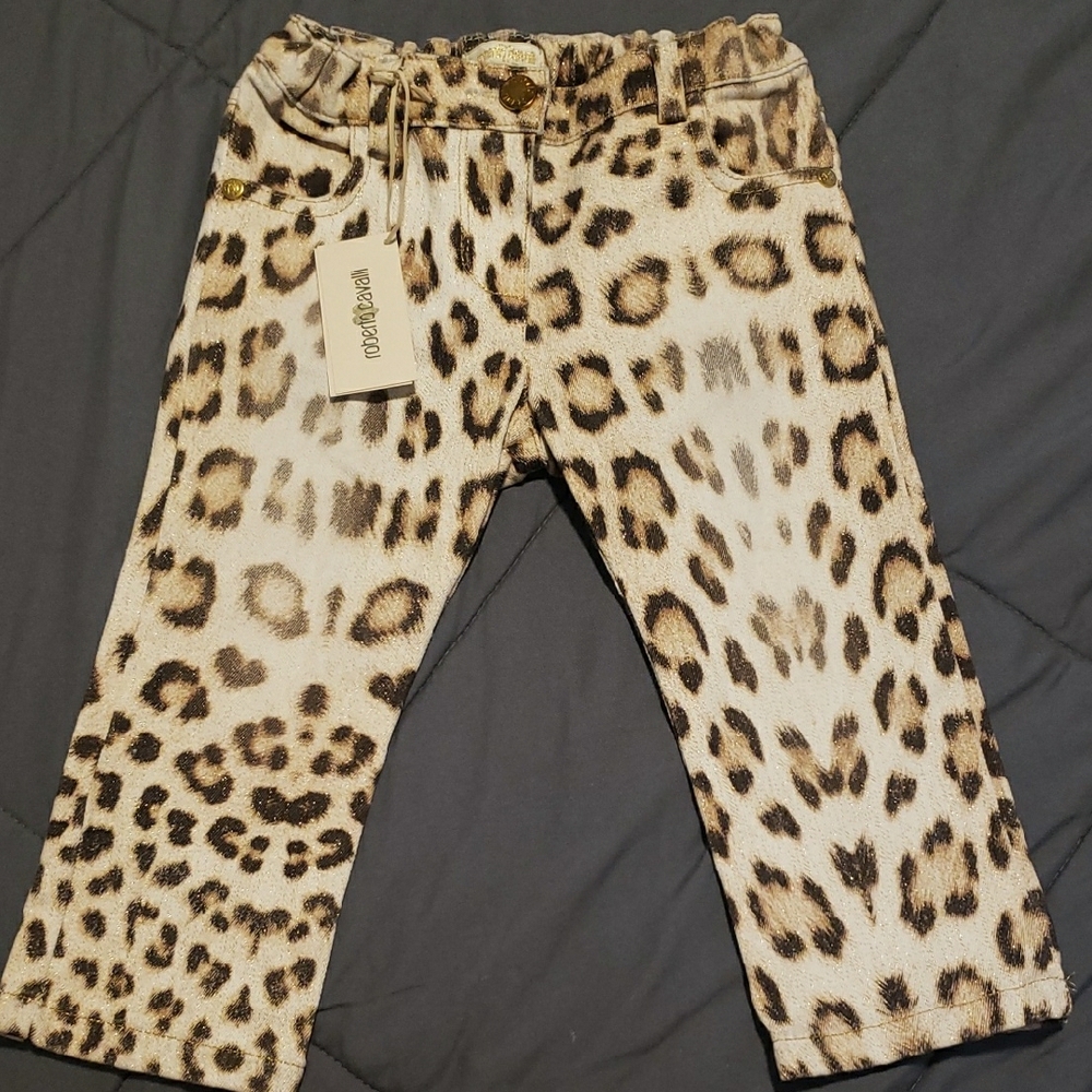 Roberto Cavalli Animal Print Kids Bottoms